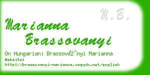 marianna brassovanyi business card